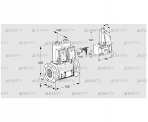 VCS9125F05NNASRE/PPZ-/PPPP (88203889) Сдвоенный газовый клапан Kromschroder