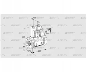 VCS665F05NNWRB/PPPP/MMPM (88203645) Сдвоенный газовый клапан Kromschroder