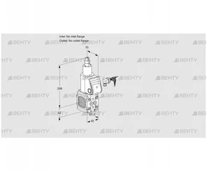 VAS1-/LQ (88032407) Газовый клапан Kromschroder