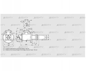 BICW 65HB-100/135-(34)G (84199074) Газовая горелка Kromschroder