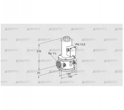 VG 40R03NK33DMVZ (85256862) Запорный газовый клапан Kromschroder