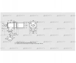 ZIC 165HB-150/185-(18)D (84199023) Газовая горелка Kromschroder