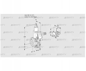 VAS115/-R/LW (88031551) Газовый клапан Kromschroder