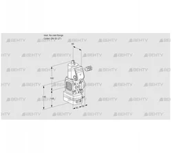 VAG3-/50R/NWAN (88029034) Газовый клапан с регулятором соотношения Kromschroder