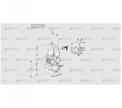 VAG1-/15R/NWBE (88031023) Газовый клапан с регулятором соотношения Kromschroder