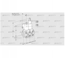 VCS1E15R/15R05NLKGL3/PPPP/PPPP (88100412) Сдвоенный газовый клапан Kromschroder