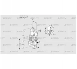 VAG1-/25R/NWAE (88013281) Газовый клапан с регулятором соотношения Kromschroder