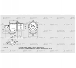 ZIO 200HM-300/235-(24)D (84277131) Газовая горелка Kromschroder