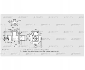 BIO 140RM-150/135-(48)E (84008727) Газовая горелка Kromschroder