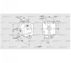 DG 10HT-22N (84447912) Датчик-реле давления газа Kromschroder