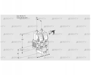 VCD1E25R/20R05FND-25WR/PPPP/PPPP (88102943) Регулятор давления Kromschroder