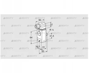 DG 110VC8D-6W (84448454) Датчик-реле давления газа Kromschroder