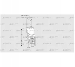 VAS3T50/-N/NWSL (88014285) Газовый клапан Kromschroder