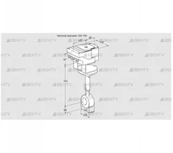 IBHR100Z01A/40A2DR10 (88302937) Дроссельная заслонка Kromschroder