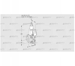 VAS115/-R/LQ (88030595) Газовый клапан Kromschroder