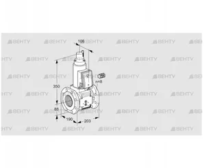 VAS780F05LW3B/PP/MM (88205363) Газовый клапан Kromschroder