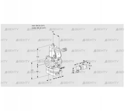 VAG120R/NWAE (88029653) Газовый клапан с регулятором соотношения Kromschroder