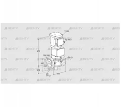 VK 200F02T5A93SV (85312104) Газовый клапан с приводом Kromschroder