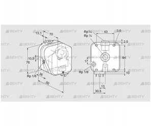 DG 400UG-5 (84447589) Датчик-реле давления газа Kromschroder