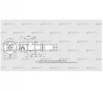 BIC 100RB-500/535-(109)FR (84033580) Газовая горелка Kromschroder