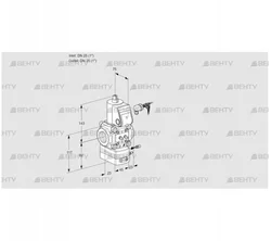 VAG125R/NQAE (88032198) Газовый клапан с регулятором соотношения Kromschroder