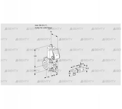 VAS125/-R/NW (88007839) Газовый клапан Kromschroder