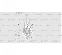 VAD3-/50F/NW-100A (88015375) Газовый клапан с регулятором давления Kromschroder