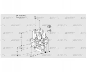 VCD1E20R/15R05ND-100VWR3/PPPP/PPPP (88101781) Регулятор давления Kromschroder