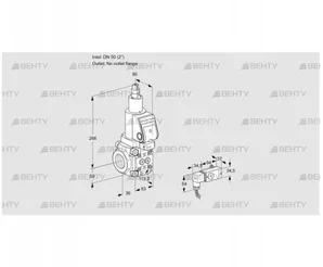 VAS3T50/-N/LQSR (88020062) Газовый клапан Kromschroder