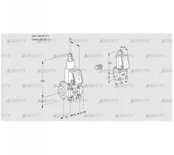 VAS1E25R/25R05LWR/PP/BS (88103697) Газовый клапан Kromschroder