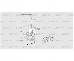 VAS340/-R/NK (88030058) Газовый клапан Kromschroder