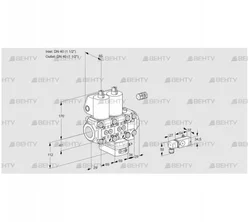 VCG2E40R/40R05NGNVWL/PPPP/3--2 (88100027) Клапан с регулятором соотношения Kromschroder