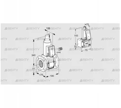 VAS665F05LW3E/B-/PP (88206542) Газовый клапан Kromschroder