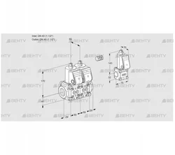 VCS2E40R/40R05NNWR/PPPP/PPZS (88102839) Сдвоенный газовый клапан Kromschroder