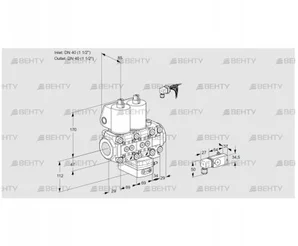 VCG2E40R/40R05NGEVWL/PPPP/-3PP (88103601) Клапан с регулятором соотношения Kromschroder