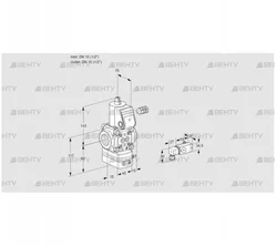 VAD115R/NW-100B (88016988) Газовый клапан с регулятором давления Kromschroder