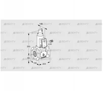 VAS780F05LW3B/MM/PP (88203192) Газовый клапан Kromschroder