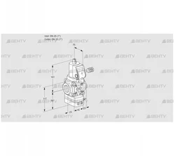 VAD125R/NWSR-25A (88029372) Газовый клапан с регулятором давления Kromschroder