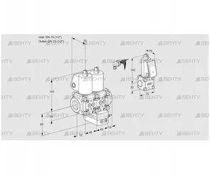 VCD1E15R/15R05ND-25WL/PPZS/PPPP (88100717) Регулятор давления Kromschroder