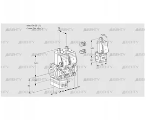 VCD1E25R/25R05D-25NWR3/PPPP/PPBS (88107365) Регулятор давления Kromschroder