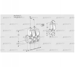 VCS2E25R/25R05NNWR/PPPP/PPBS (88106916) Сдвоенный газовый клапан Kromschroder