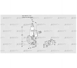 VAS240/-R/LW (88006761) Газовый клапан Kromschroder