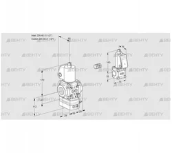 VAD2E40R/40R05D-25WL/BS/PP (88107647) Газовый клапан с регулятором давления Kromschroder