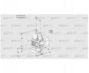 VAD3E50R/50F05FD-25VWR/PP/PP (88106167) Газовый клапан с регулятором давления Kromschroder