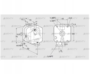 DG 150HT-22N (84447932) Датчик-реле давления газа Kromschroder