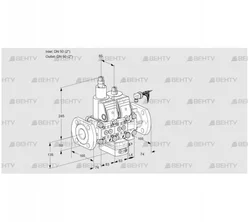 VCH3E50F/50F05LHEVWR/PPPP/PPPP (88107526) Клапан с регулятором расхода Kromschroder