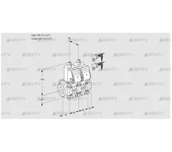 VCS1E15R/15R05NNKR6/PPPP/PPPP (88107016) Сдвоенный газовый клапан Kromschroder