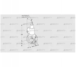 VAS3T50N/LKGL (88015081) Газовый клапан Kromschroder