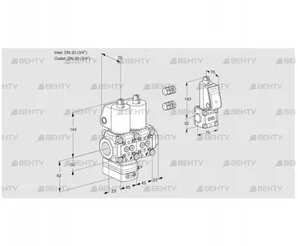 VCD1E20R/20R05D-25NQL3/PPZS/PPPP (88105032) Регулятор давления Kromschroder