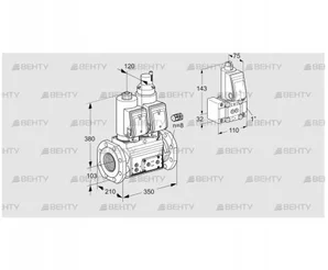 VCS8100F05NLWGR3E/PPPP/PPZ- (88206710) Сдвоенный газовый клапан Kromschroder